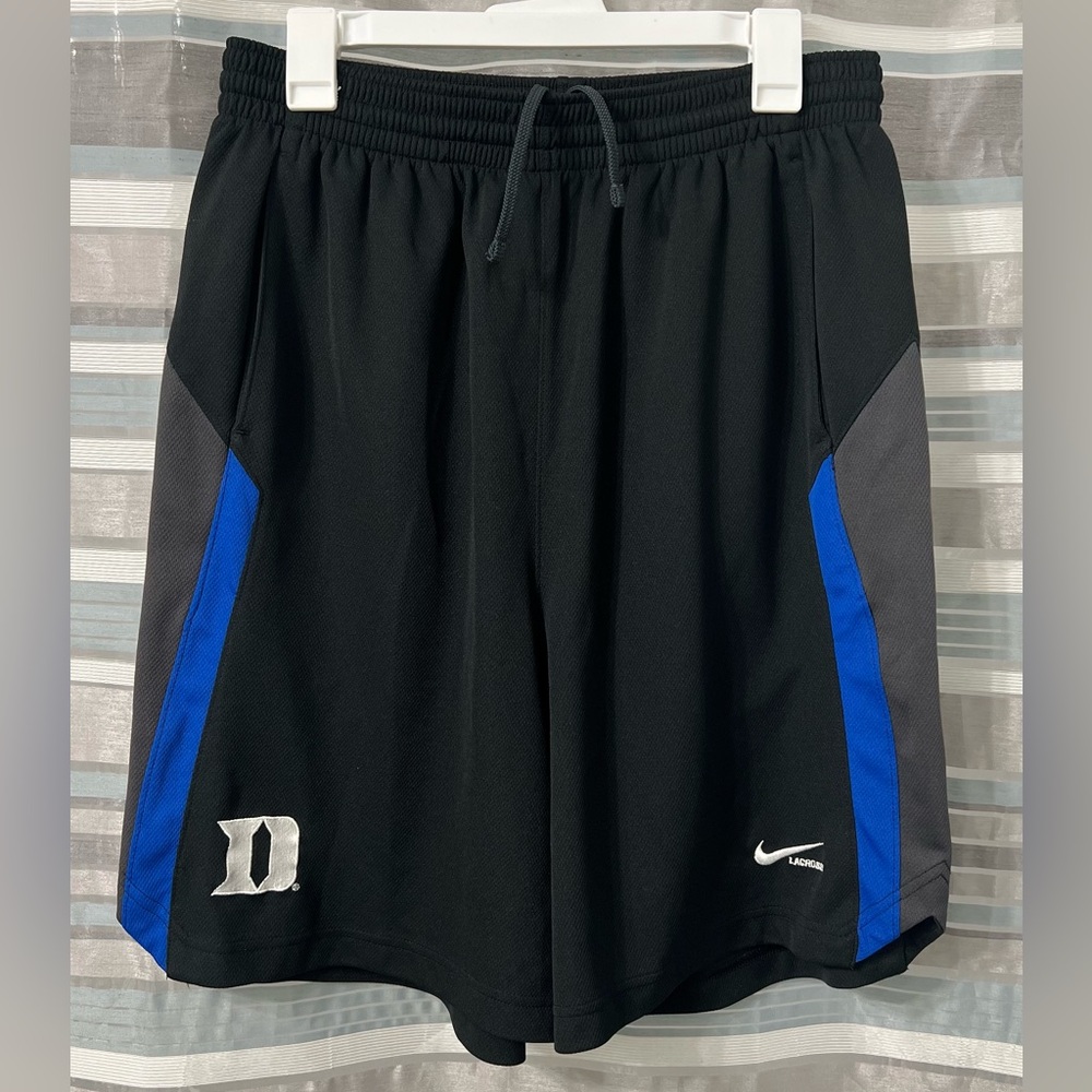 Nike Duke Lacrosse Black Athletic Shorts